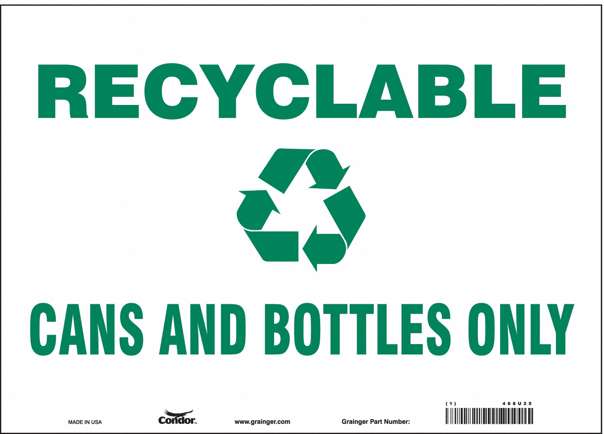 Safety Sign: Vinyl, Adhesive Sign Mounting, 10 in x 14 in Nominal Sign Size, Not Retroreflective