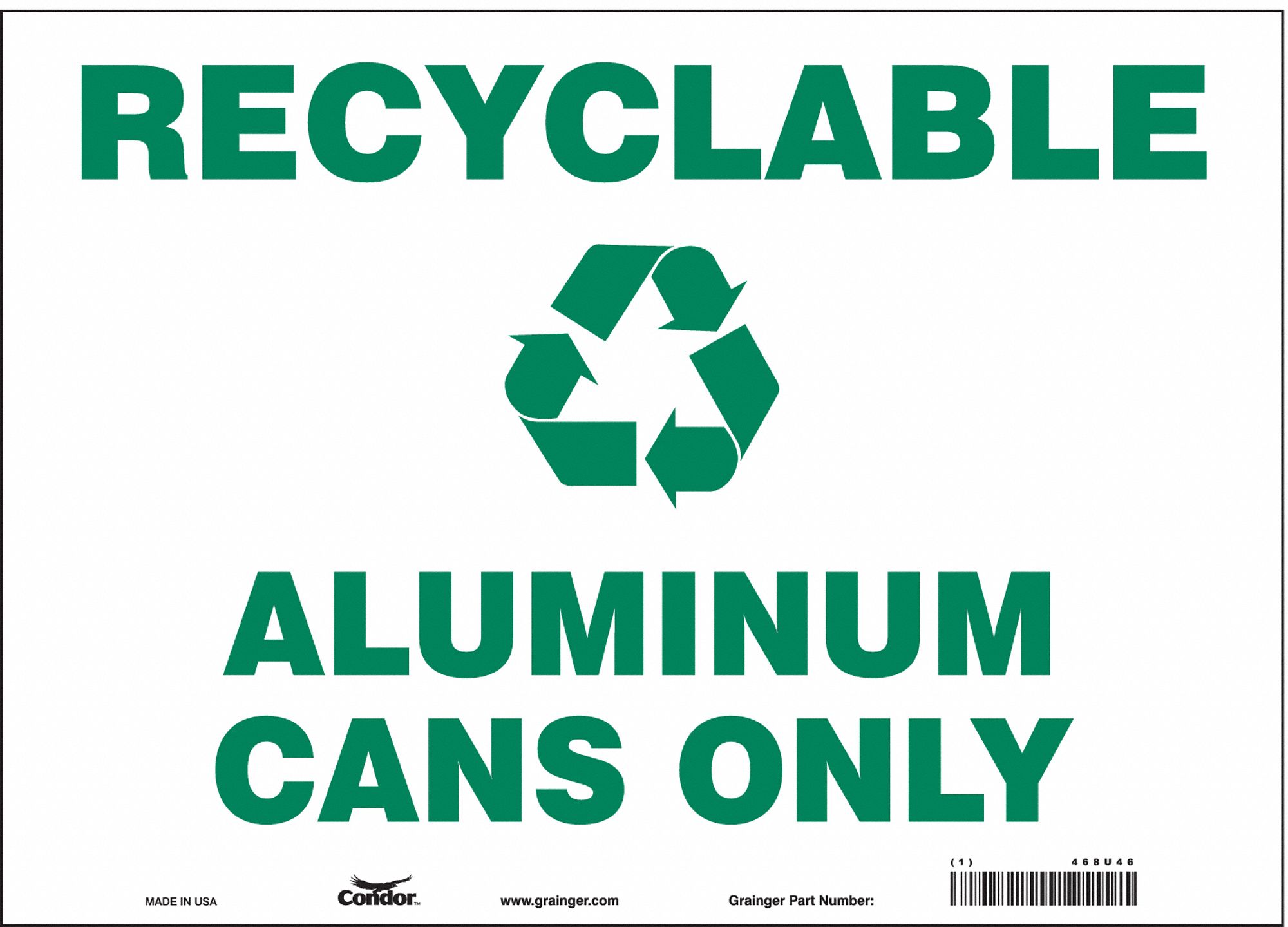 Safety Sign: Vinyl, Adhesive Sign Mounting, 10 in x 14 in Nominal Sign Size, Not Retroreflective