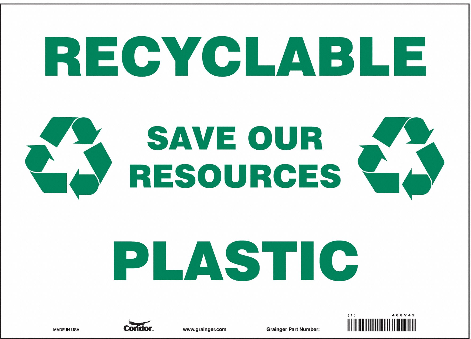 Safety Sign: Vinyl, Adhesive Sign Mounting, 10 in x 14 in Nominal Sign Size, Not Retroreflective