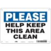 Please: Help Keep This Room Clean Signs