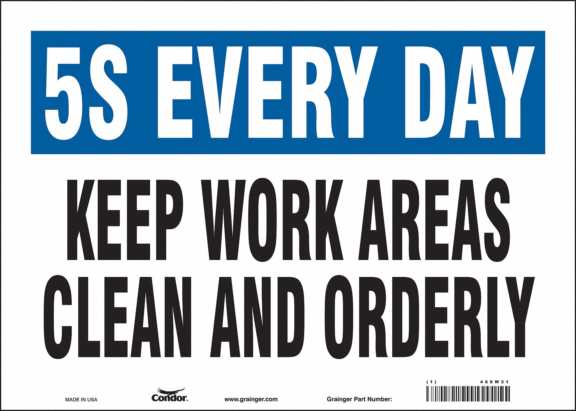 Safety Sign: Vinyl, Adhesive Sign Mounting, 10 in x 14 in Nominal Sign Size, Not Retroreflective