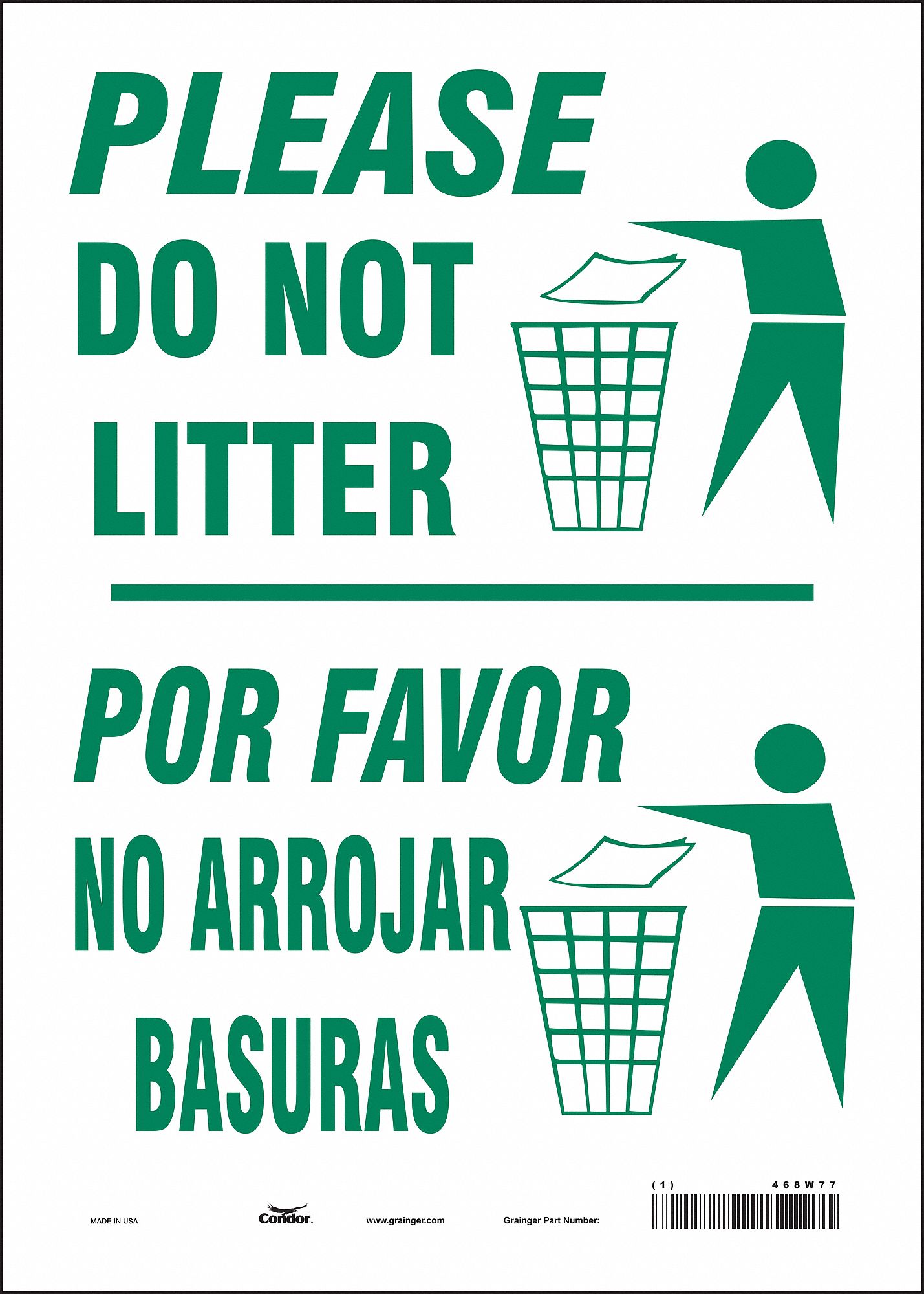 Safety Sign: Vinyl, Adhesive Sign Mounting, 14 in x 10 in Nominal Sign Size, Not Retroreflective