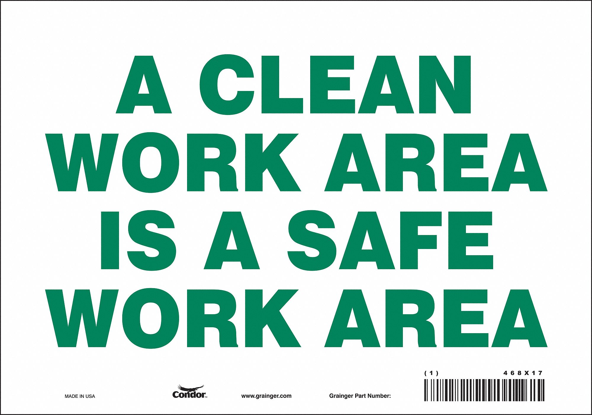 Safety Sign: Vinyl, Adhesive Sign Mounting, 7 in x 10 in Nominal Sign Size, Not Retroreflective