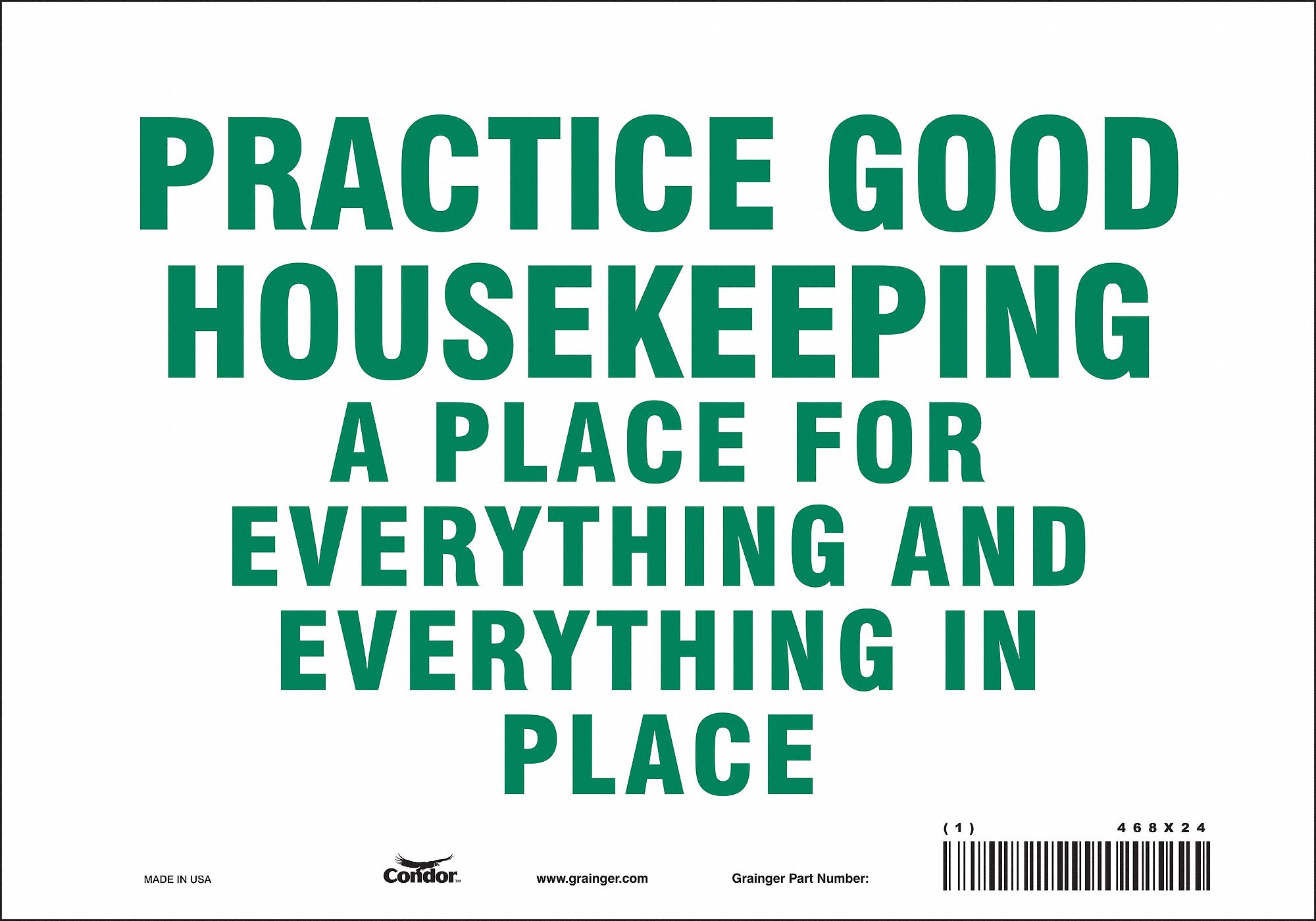 Safety Sign: Vinyl, Adhesive Sign Mounting, 7 in x 10 in Nominal Sign Size, Not Retroreflective