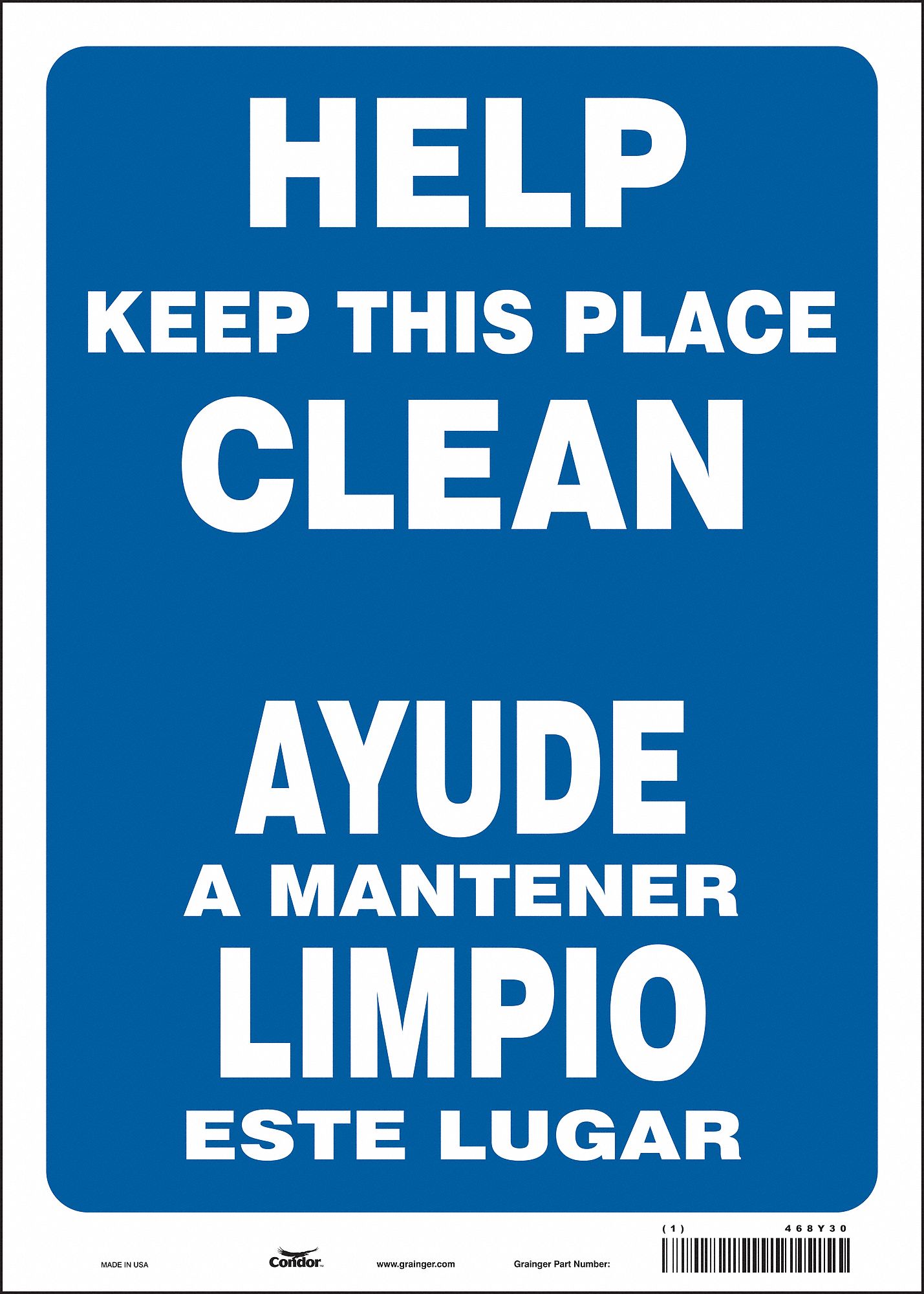 Safety Sign: Vinyl, Adhesive Sign Mounting, 14 in x 10 in Nominal Sign Size, Not Retroreflective