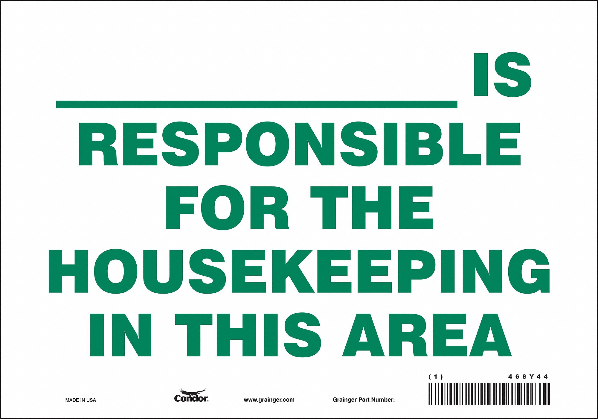 Safety Sign, 7 in x 10 in, Vinyl