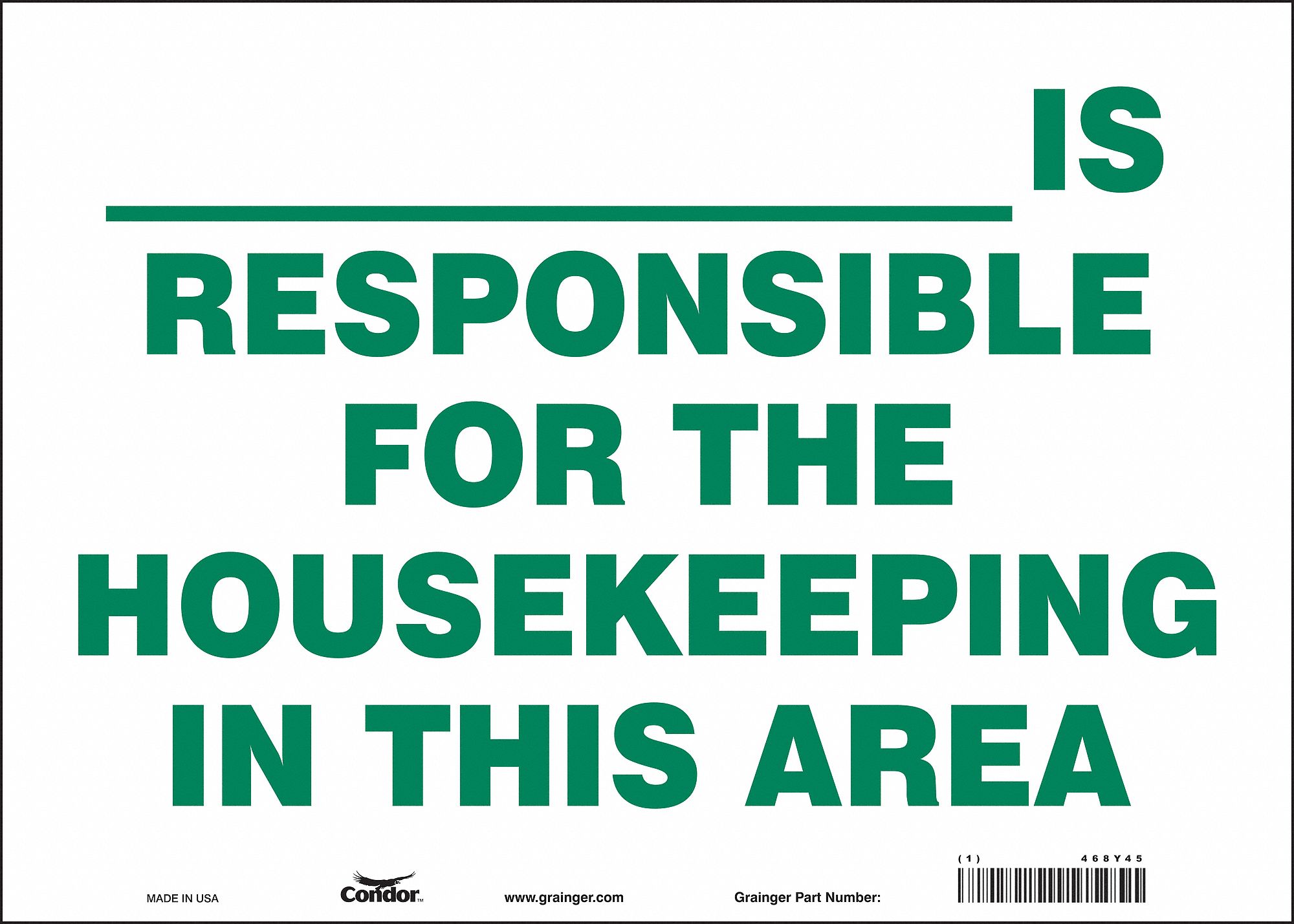 Safety Sign, 10 in x 14 in, Vinyl