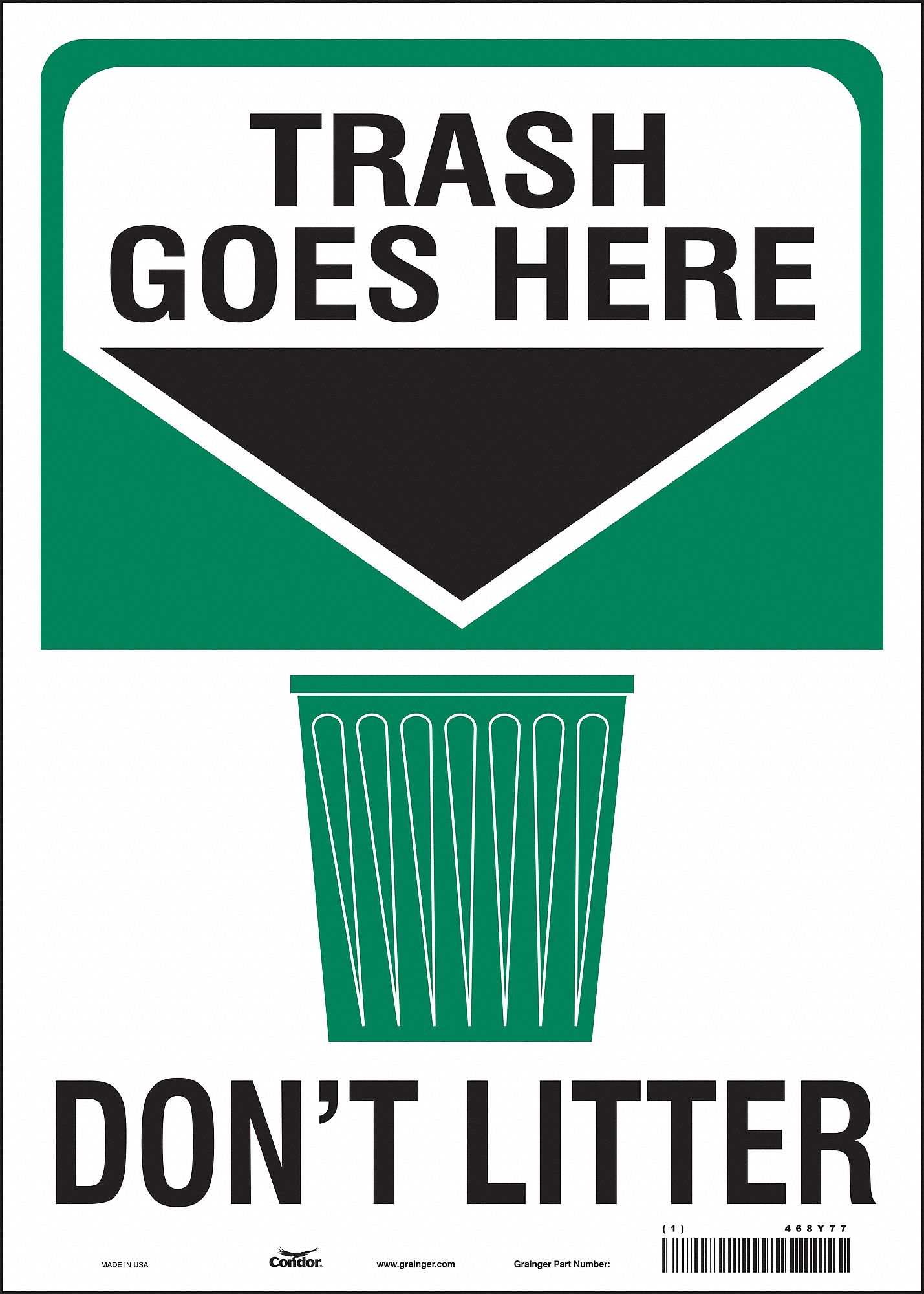 Safety Sign, 14 in x 10 in, Vinyl