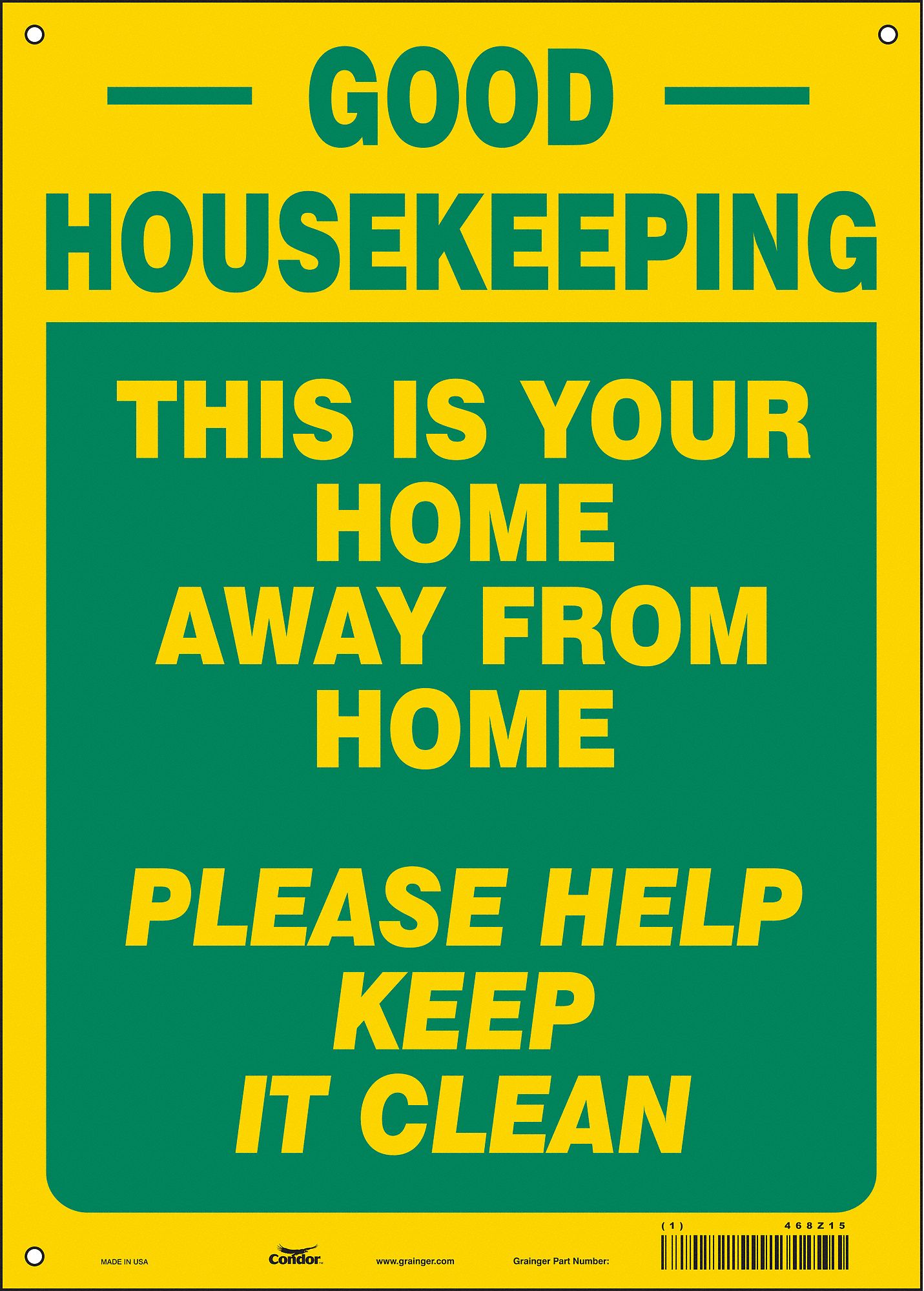 Safety Sign: Vinyl, Adhesive Sign Mounting, 14 in x 10 in Nominal Sign Size, Not Retroreflective