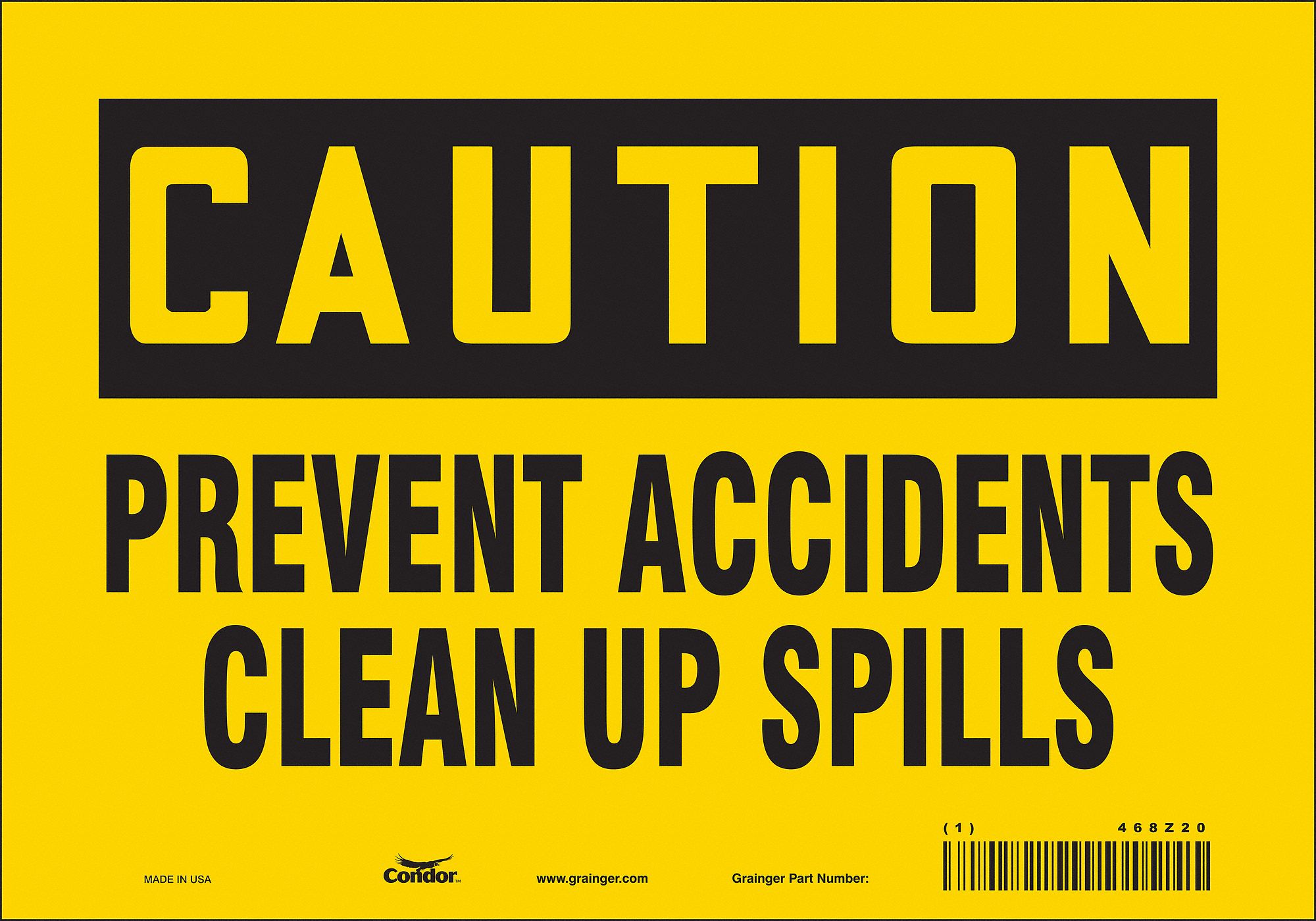Safety Sign: Vinyl, Adhesive Sign Mounting, 7 in x 10 in Nominal Sign Size, Not Retroreflective