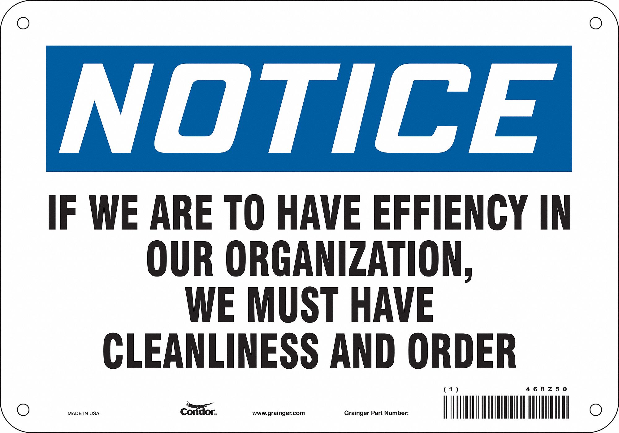 Safety Sign, 7 in x 10 in, Aluminum