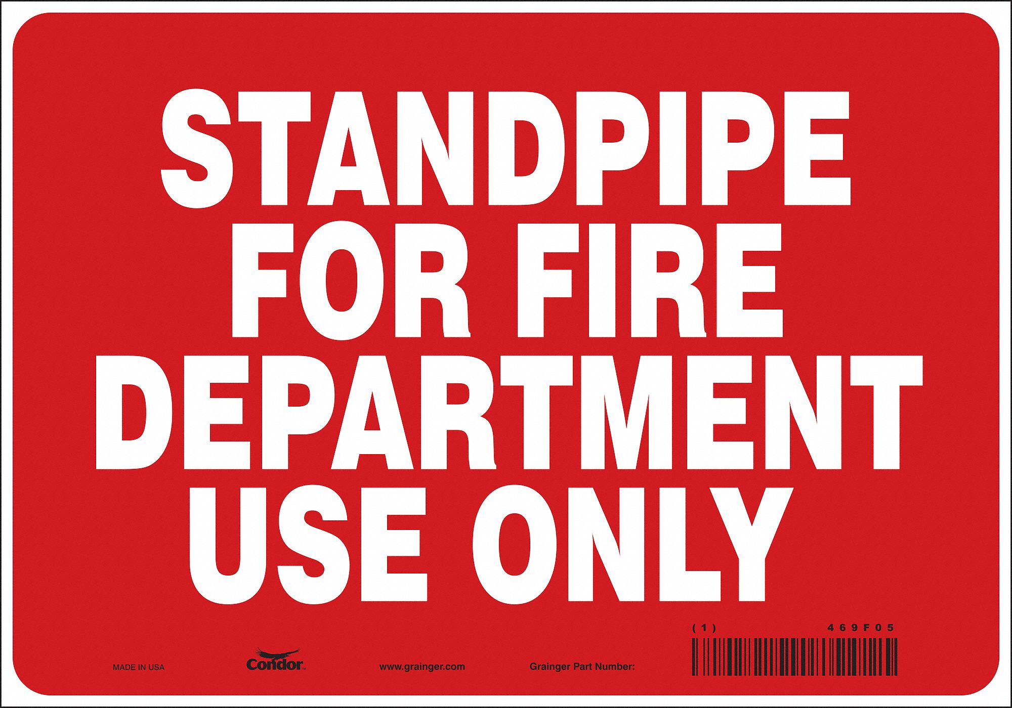 Safety Sign: Vinyl, Adhesive Sign Mounting, 7 in x 10 in Nominal Sign Size, Not Retroreflective