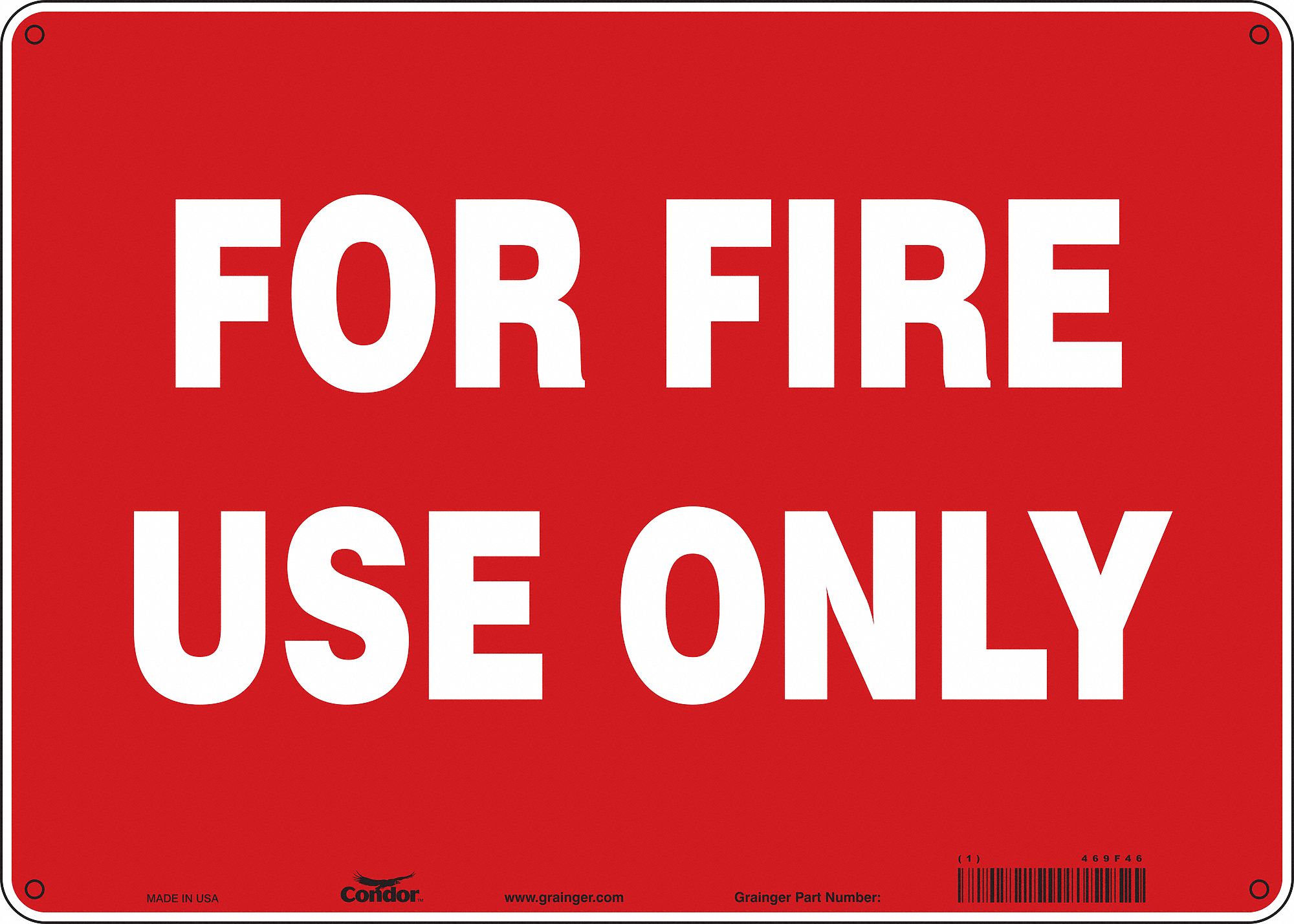 Safety Sign: Polyethylene, Mounting Holes Sign Mounting, 10 in x 14 in Nominal Sign Size