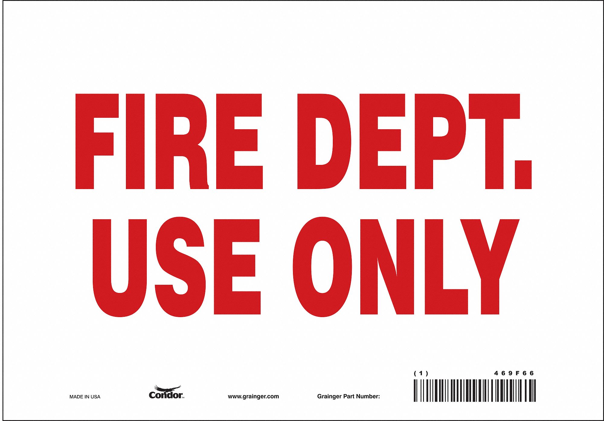 Safety Sign: Vinyl, Adhesive Sign Mounting, 7 in x 10 in Nominal Sign Size, Not Retroreflective