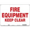 Fire Equipment Keep Clear Signs