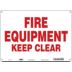 Fire Equipment Keep Clear Signs