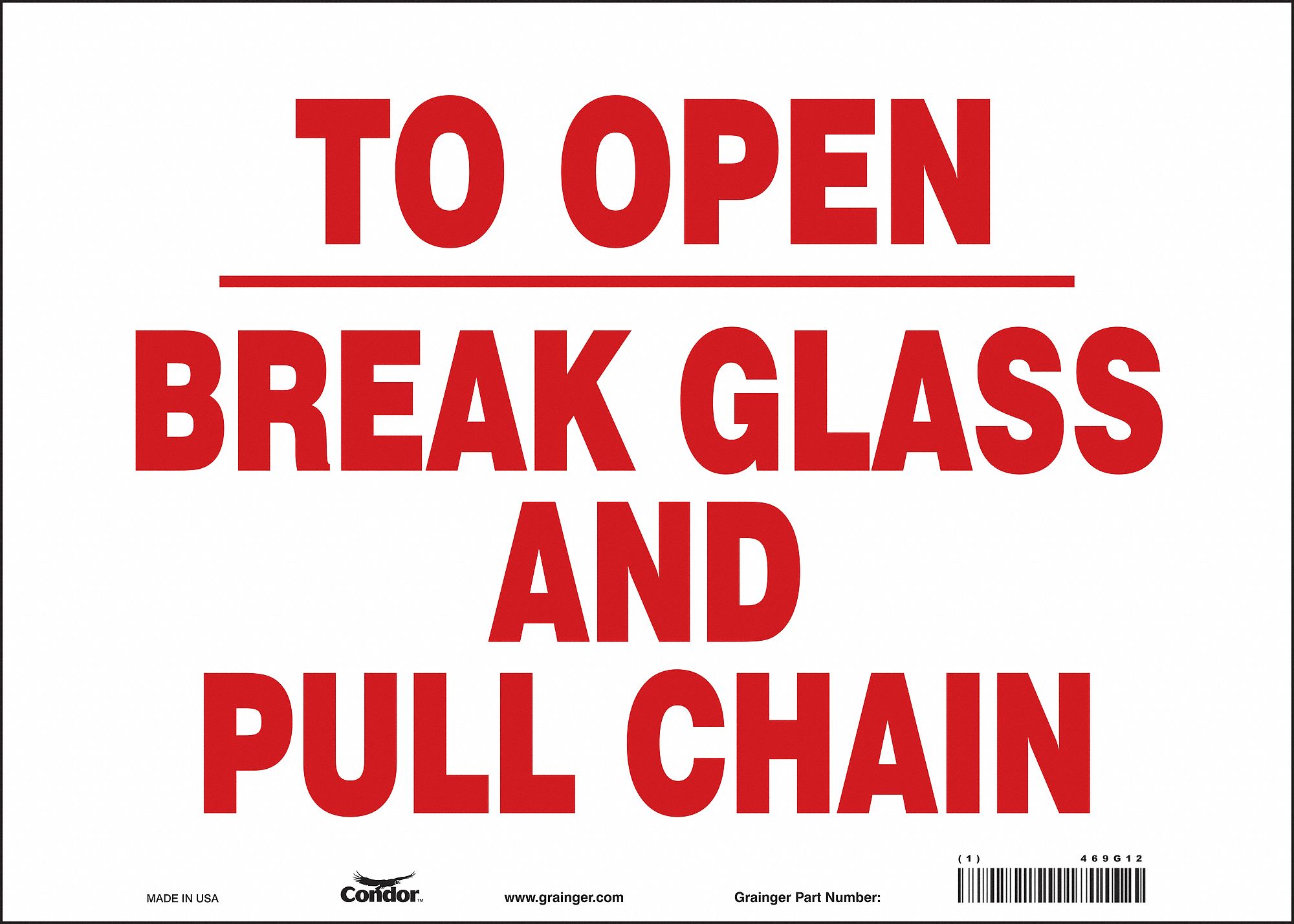 Safety Sign: Vinyl, Adhesive Sign Mounting, 10 in x 14 in Nominal Sign Size, Not Retroreflective