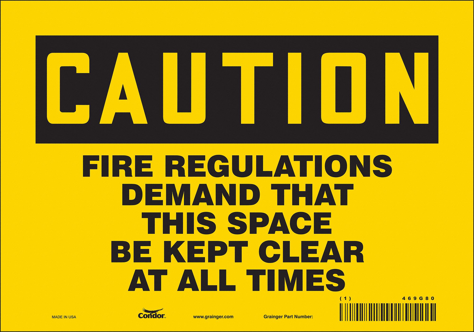 Safety Sign: Vinyl, Adhesive Sign Mounting, 7 in x 10 in Nominal Sign Size, Not Retroreflective