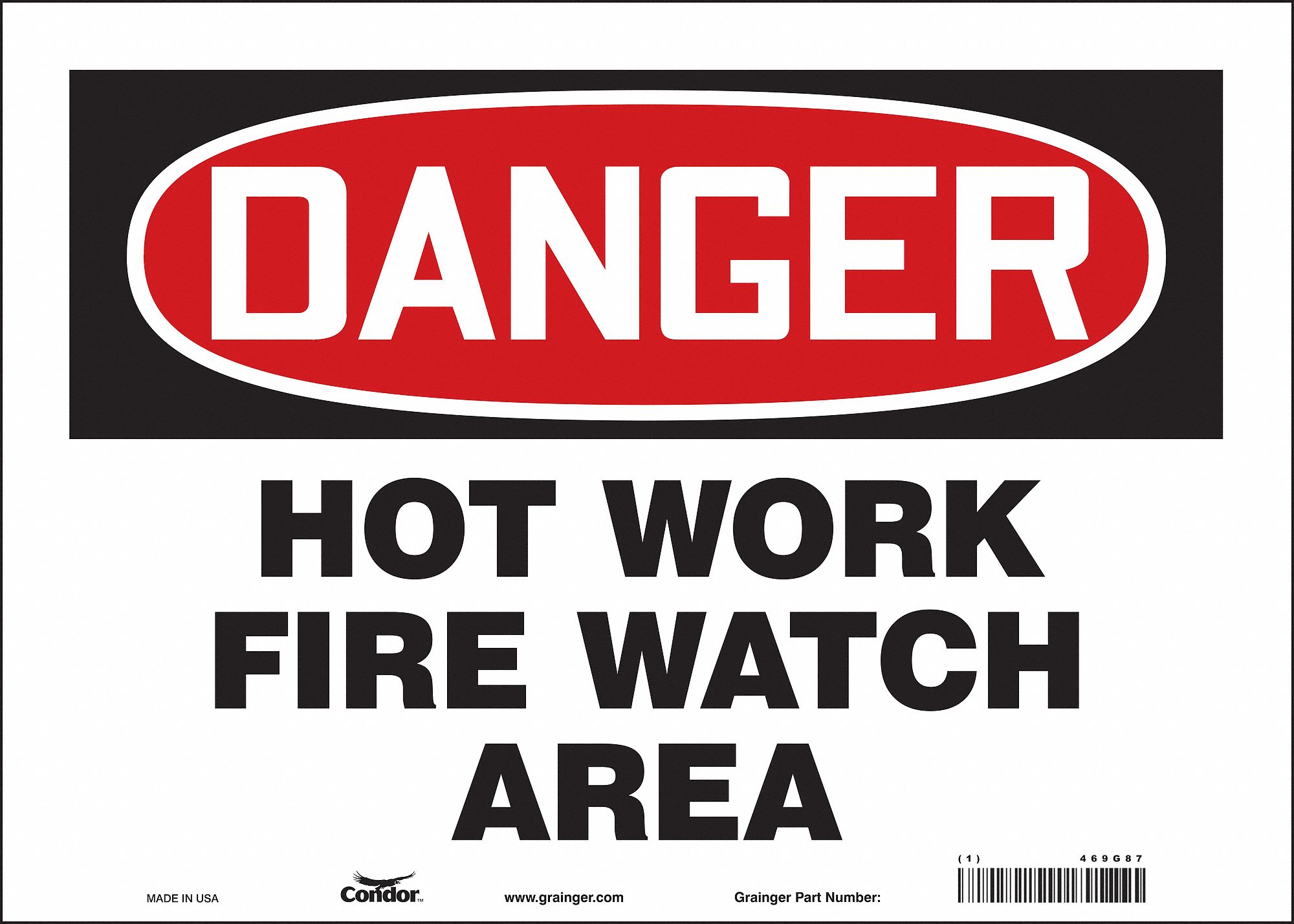 Safety Sign: Vinyl, Adhesive Sign Mounting, 10 in x 14 in Nominal Sign Size, Not Retroreflective