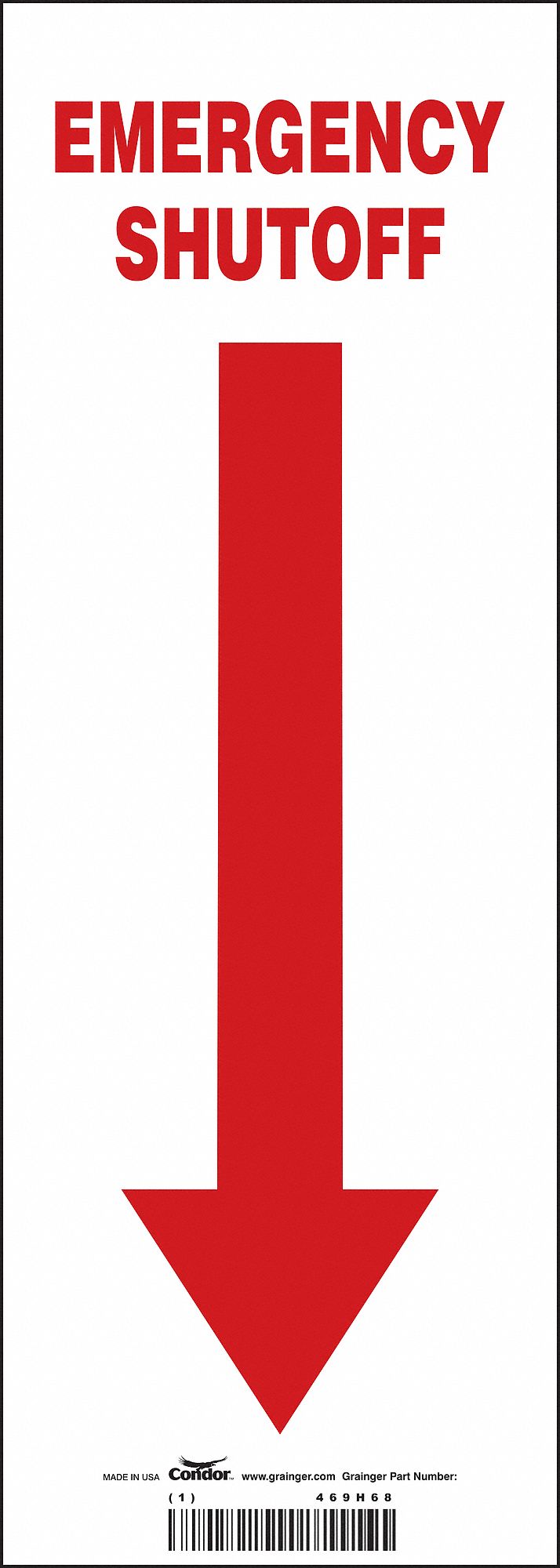 Safety Sign, 14 in x 5 in, Vinyl