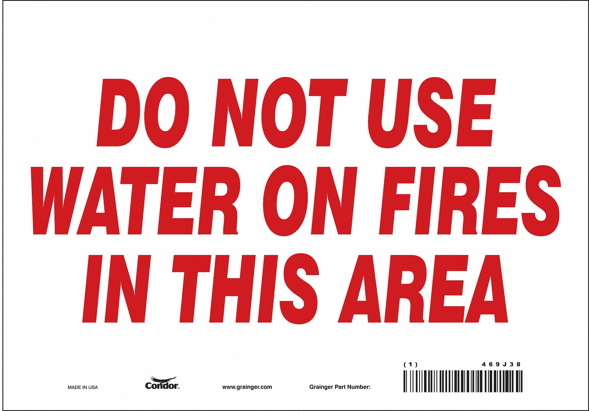 Safety Sign, 7 in x 10 in, Vinyl