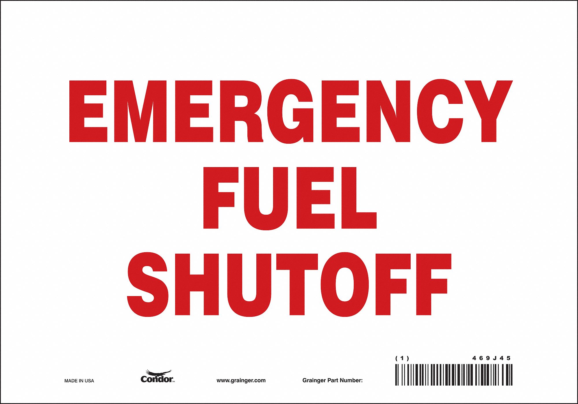 Safety Sign: Vinyl, Adhesive Sign Mounting, 7 in x 10 in Nominal Sign Size, Not Retroreflective