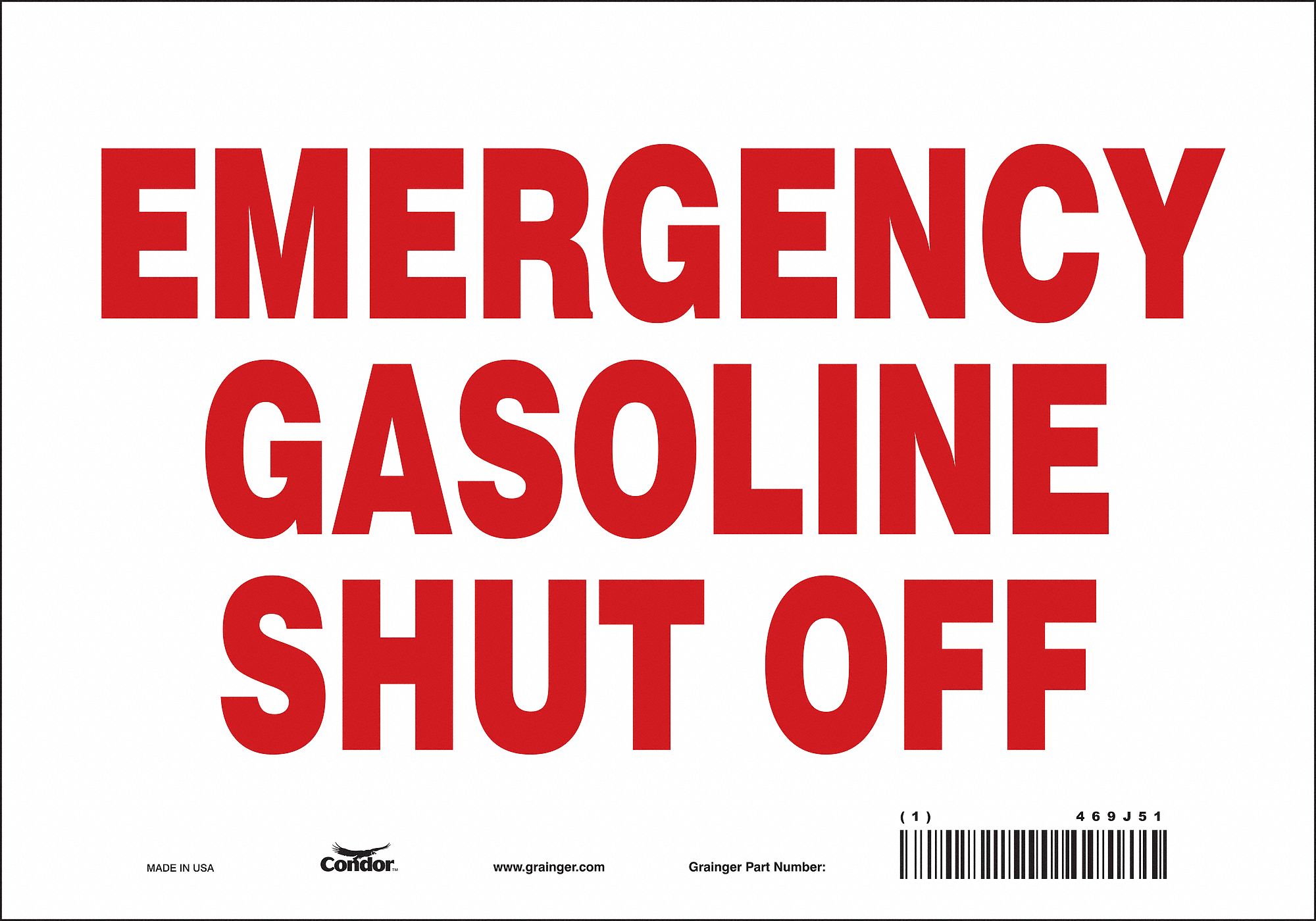 Safety Sign: Vinyl, Adhesive Sign Mounting, 7 in x 10 in Nominal Sign Size, Not Retroreflective