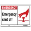 Emergency: Emergency Shut Off Signs