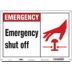 Emergency Shut-Off Signs - Grainger Industrial Supply