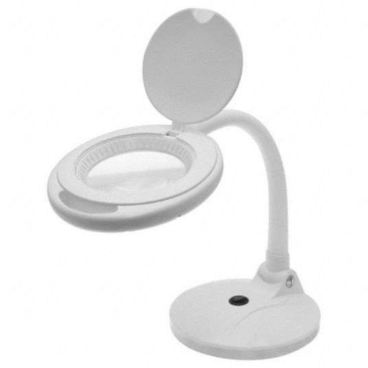 AVEN Round Magnifier Light Magnifier Light, 1.75x, 570 lm, 5 Diopter, White, Round, Weighted