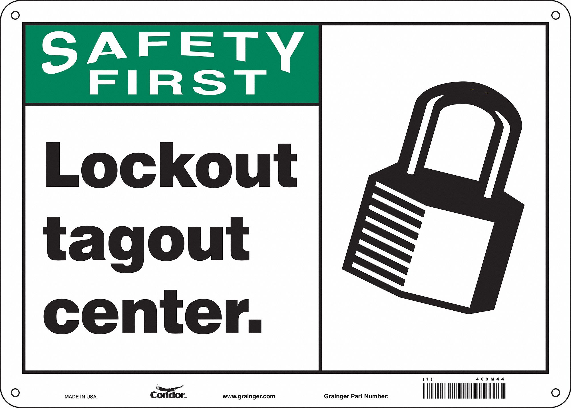 Safety Sign: Vinyl, Adhesive Sign Mounting, 10 in x 14 in Nominal Sign Size, Not Retroreflective