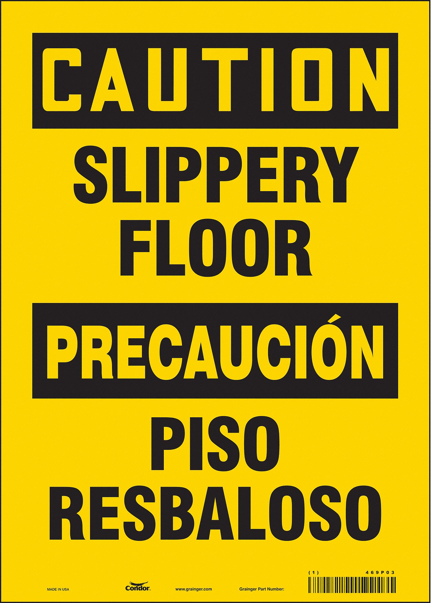 Safety Sign: Vinyl, Adhesive Sign Mounting, 14 in x 10 in Nominal Sign Size, Not Retroreflective