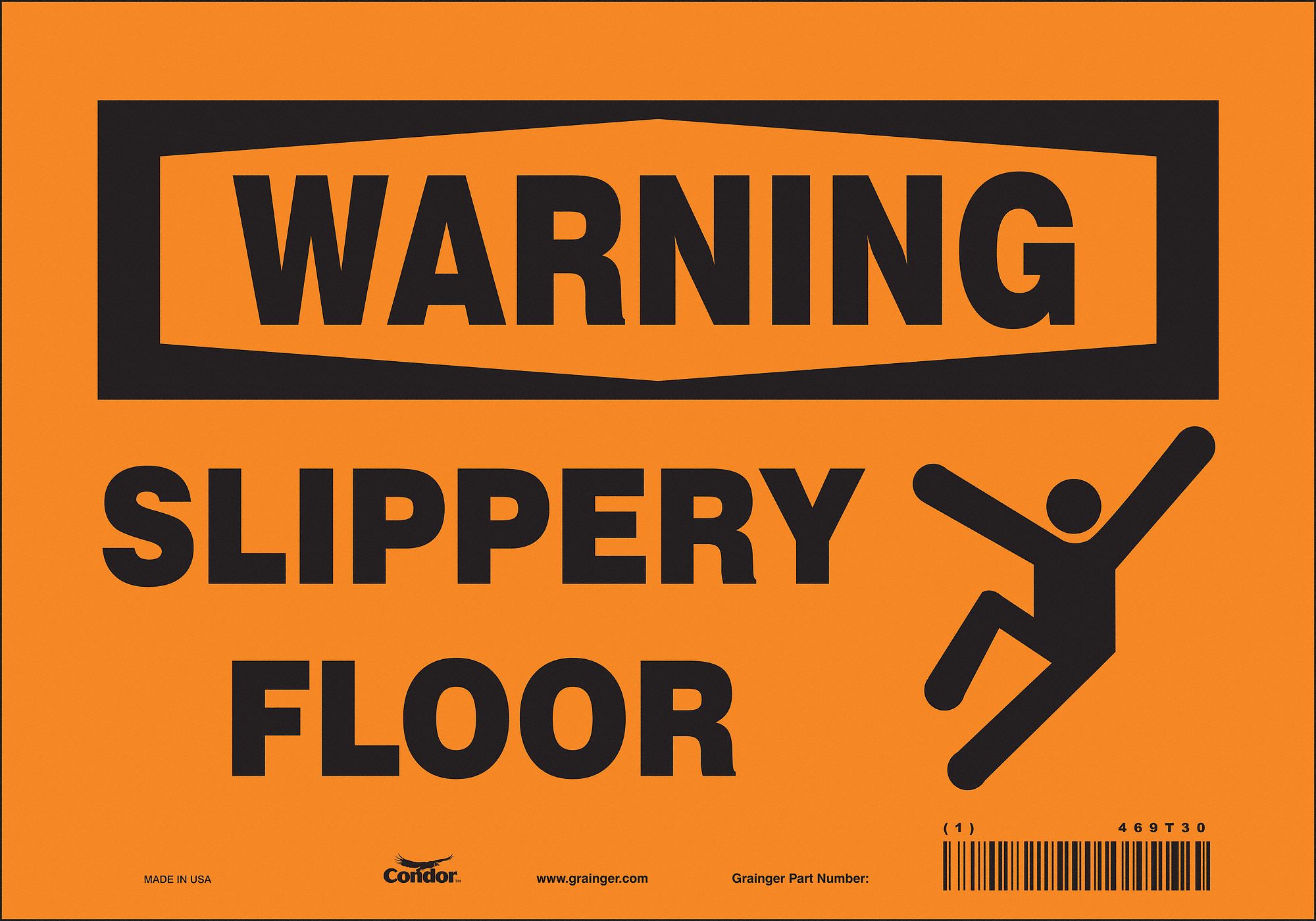 Safety Sign: Vinyl, Adhesive Sign Mounting, 7 in x 10 in Nominal Sign Size, Not Retroreflective
