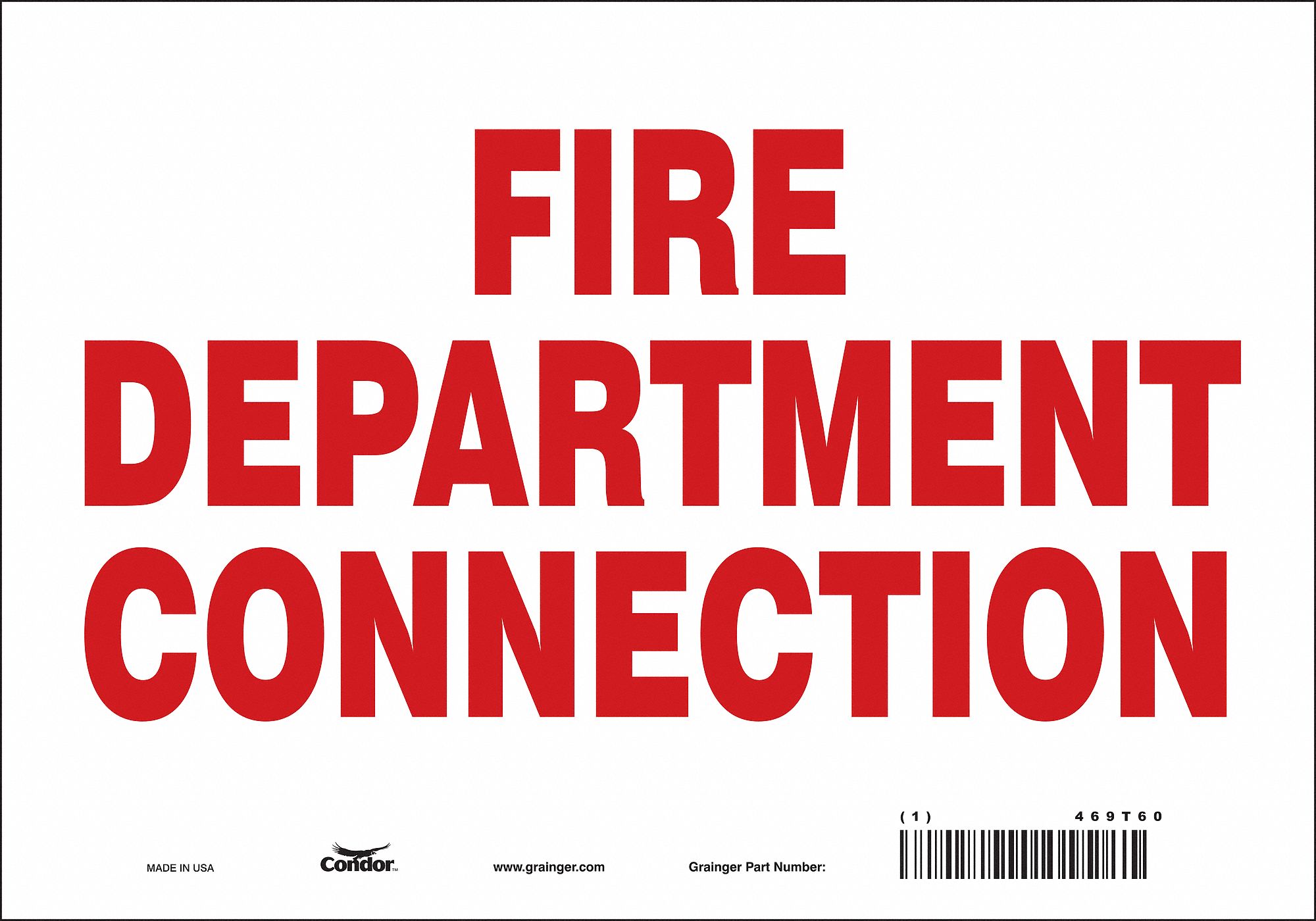 Safety Sign: Vinyl, Adhesive Sign Mounting, 7 in x 10 in Nominal Sign Size, Not Retroreflective