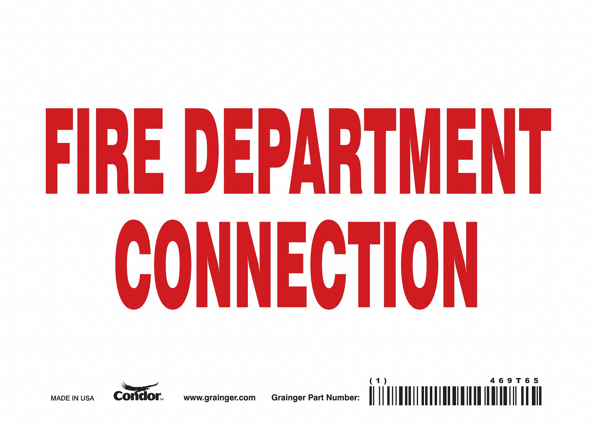 Safety Sign: Vinyl, Adhesive Sign Mounting, 5 in x 7 in Nominal Sign Size, Not Retroreflective