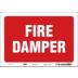Fire Damper Signs