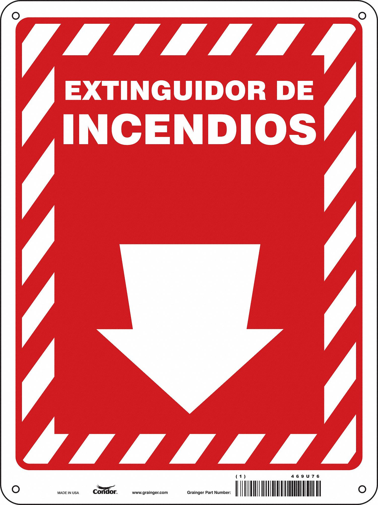 Safety Sign, 12 in x 9 in, Polyethylene