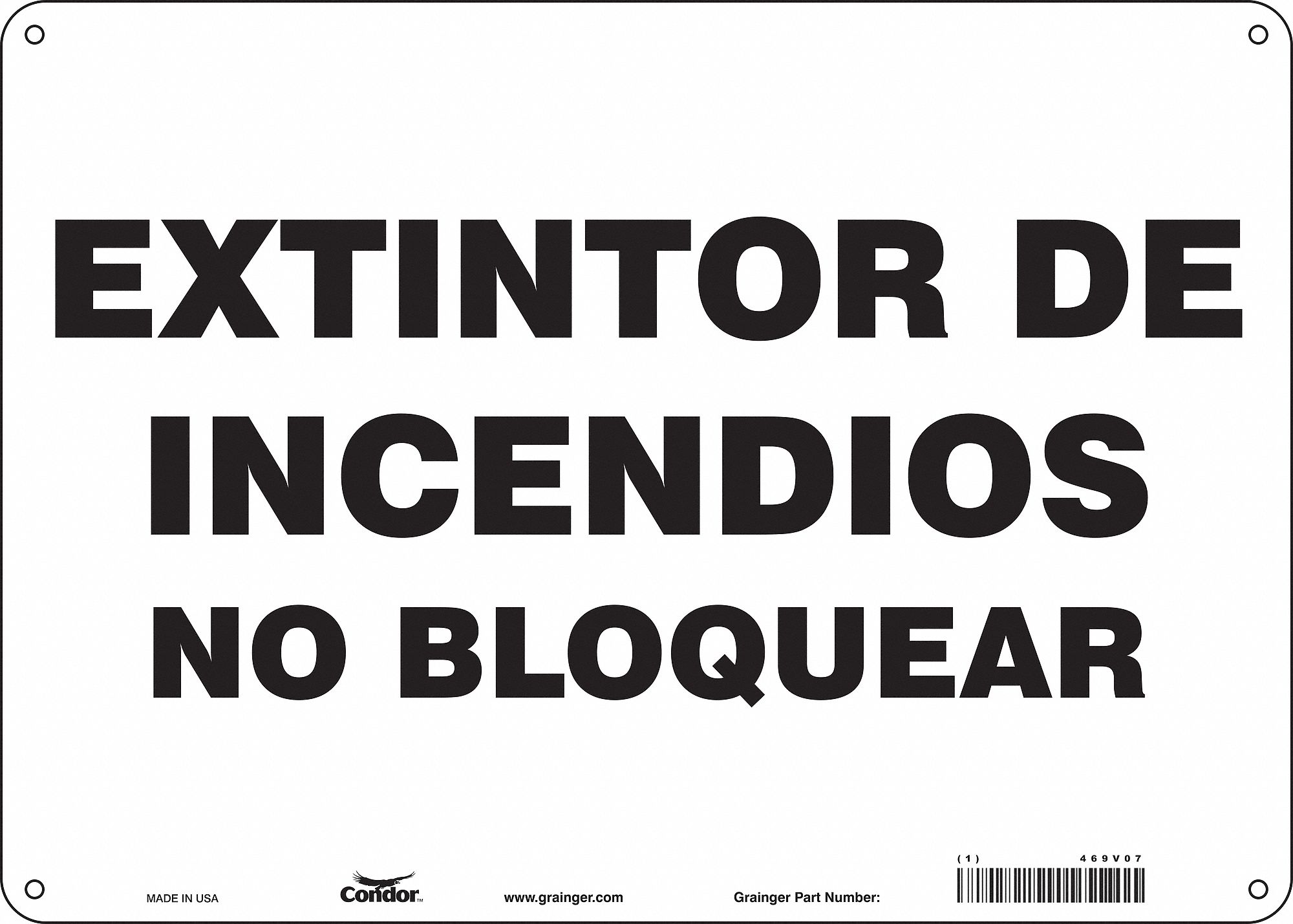 Safety Sign: Aluminum, Mounting Holes Sign Mounting, 10 in x 14 in Nominal Sign Size, 0.032 in Thick