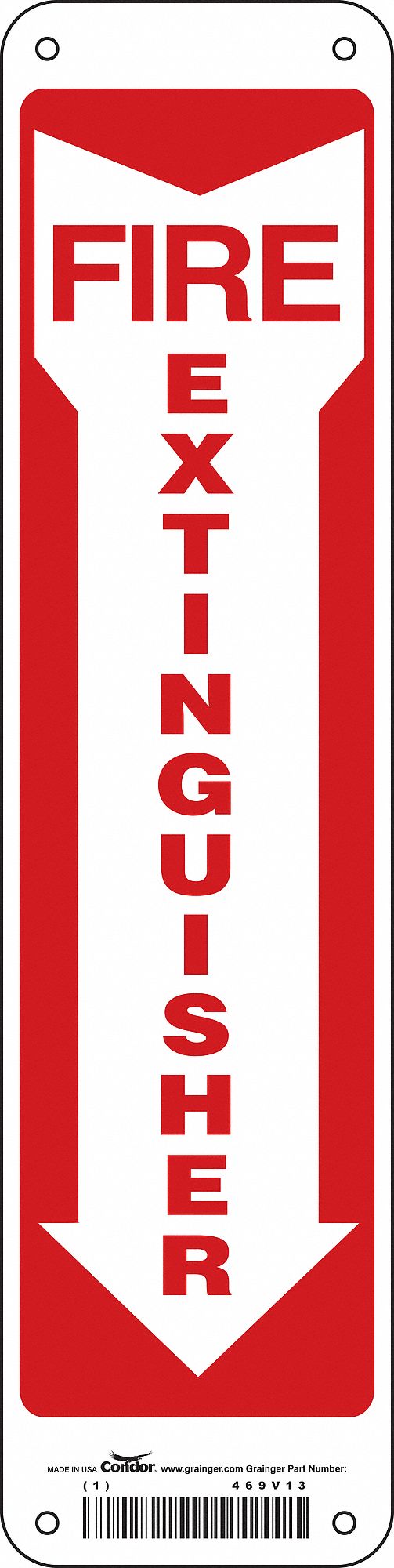 Safety Sign, 14 in x 3 1/2 in, Aluminum