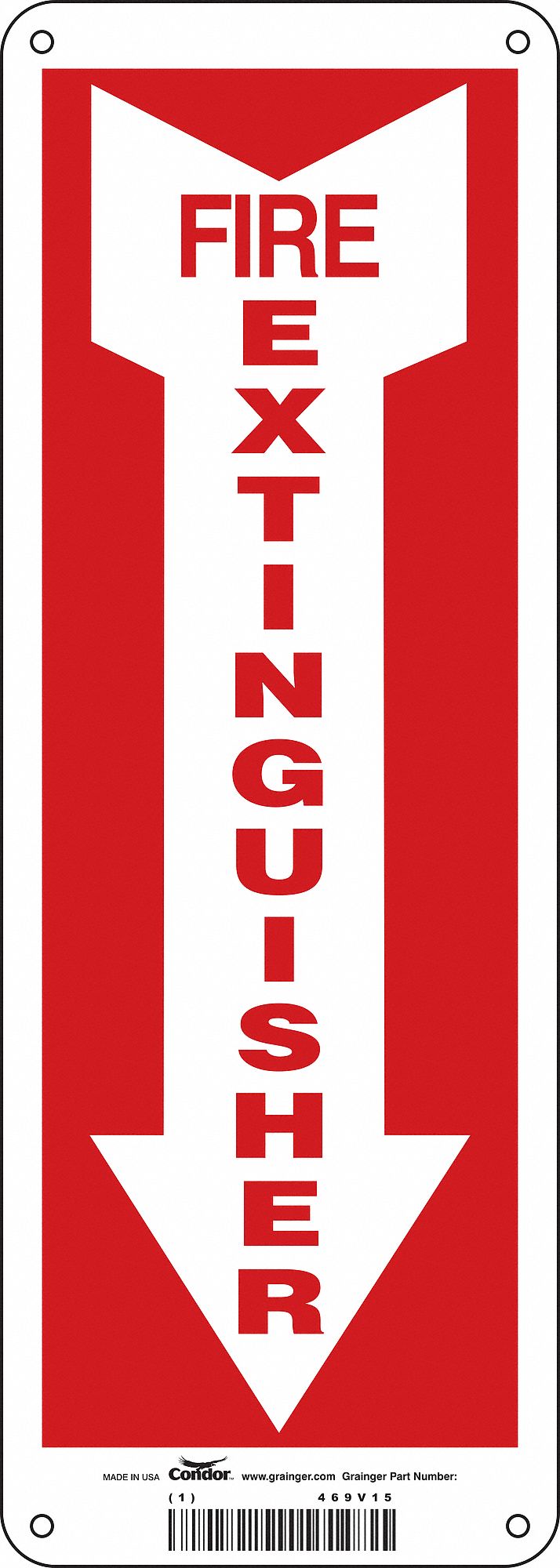 Safety Sign, 14 in x 5 in, Aluminum