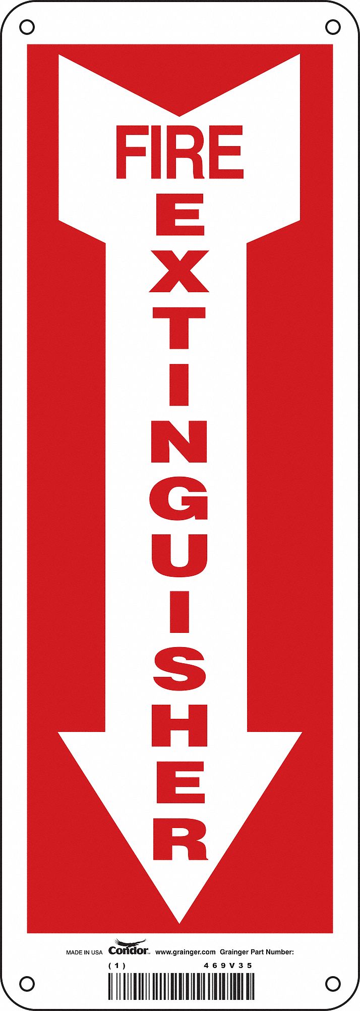 Safety Sign, 14 in x 5 in, Polyethylene