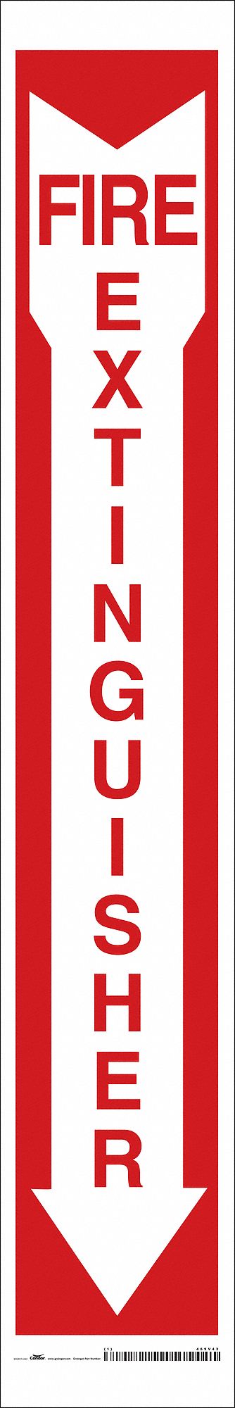 Safety Sign, 24 in x 4 in, Vinyl