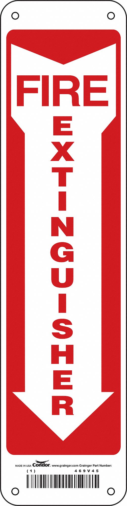 Safety Sign, 14 in x 3 1/2 in, Aluminum