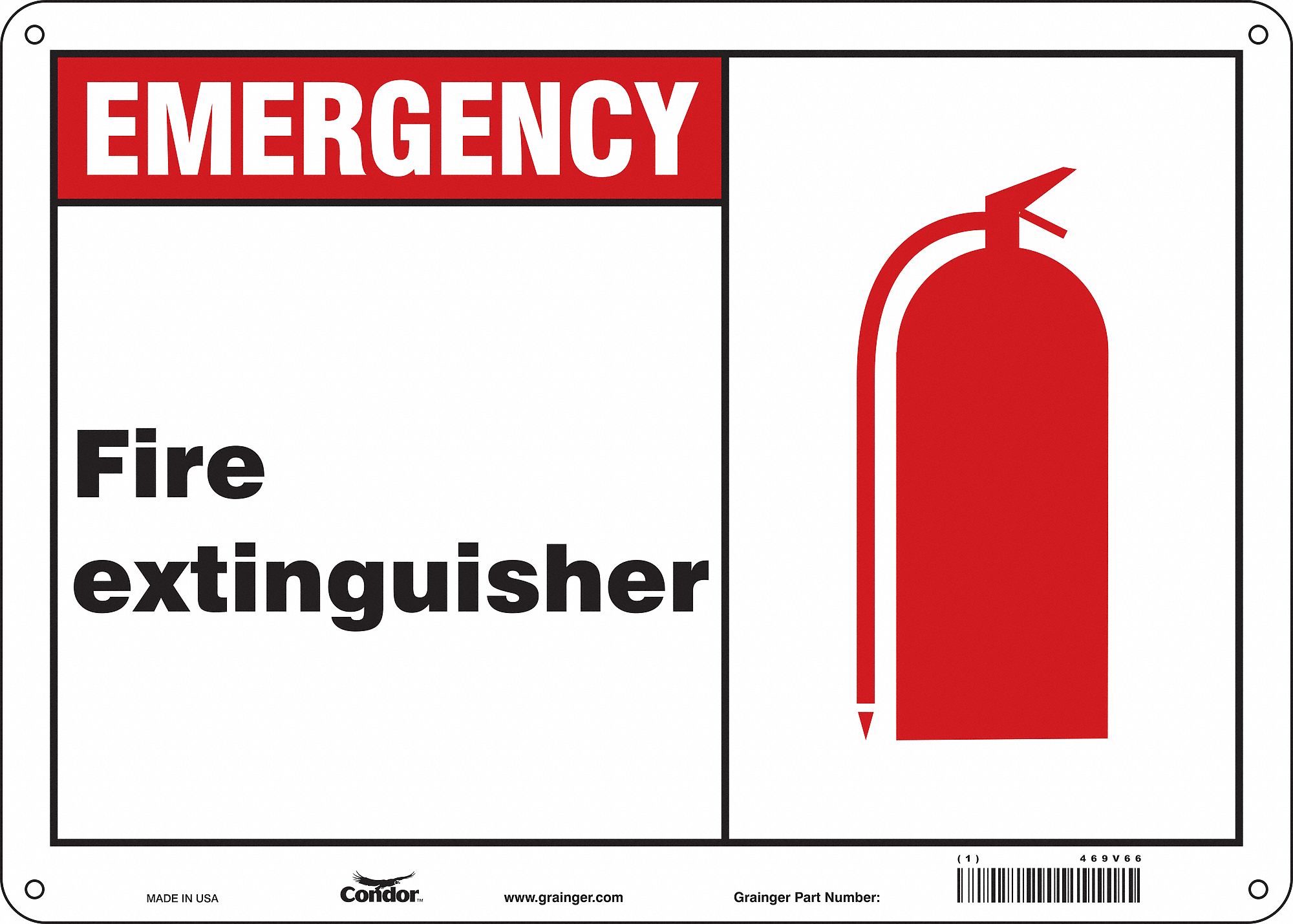 Safety Sign: Glow Vinyl, Adhesive Sign Mounting, 10 in x 14 in Nominal Sign Size, Glow In The Dark