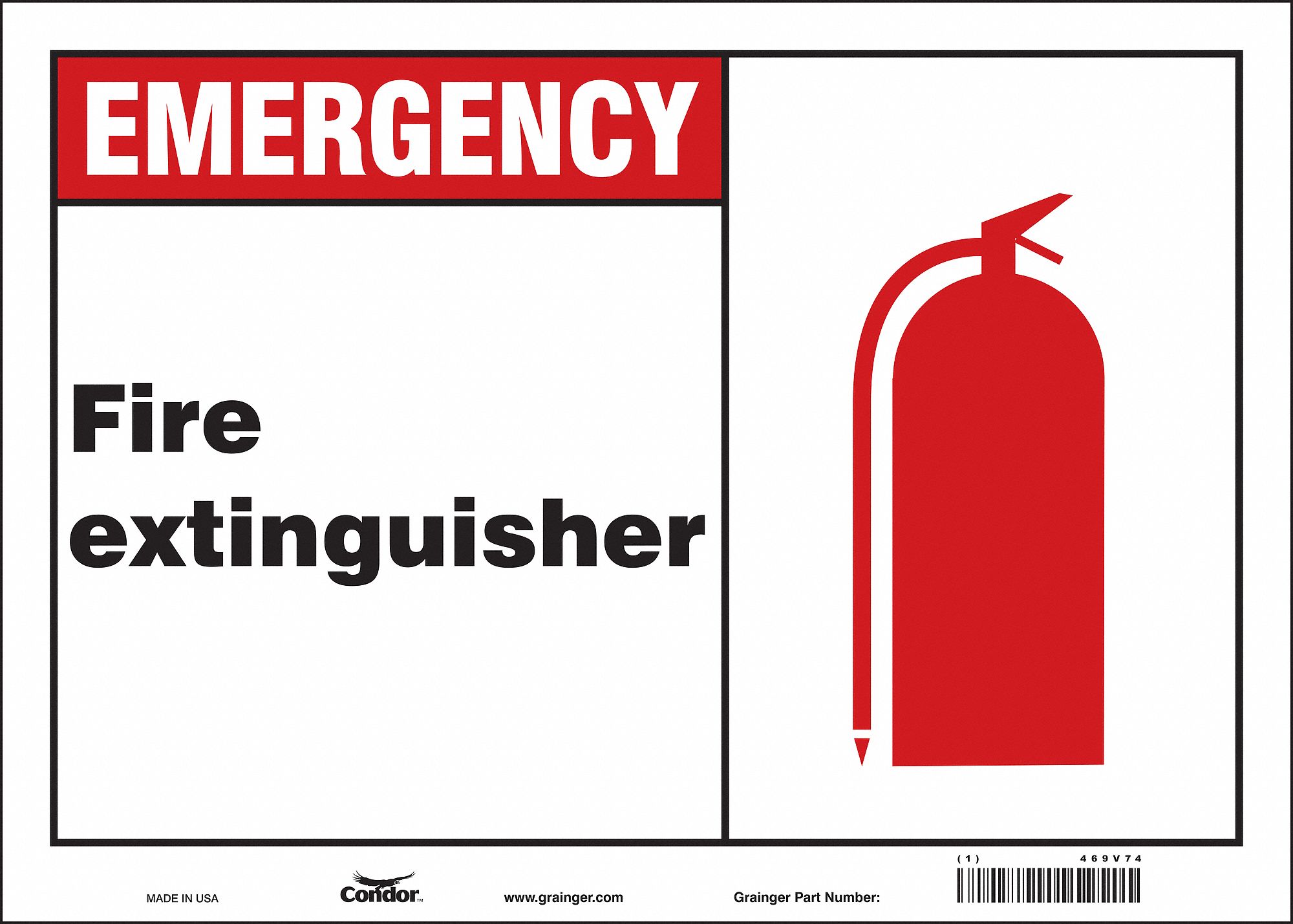 Safety Sign: Vinyl, Adhesive Sign Mounting, 10 in x 14 in Nominal Sign Size, Not Retroreflective