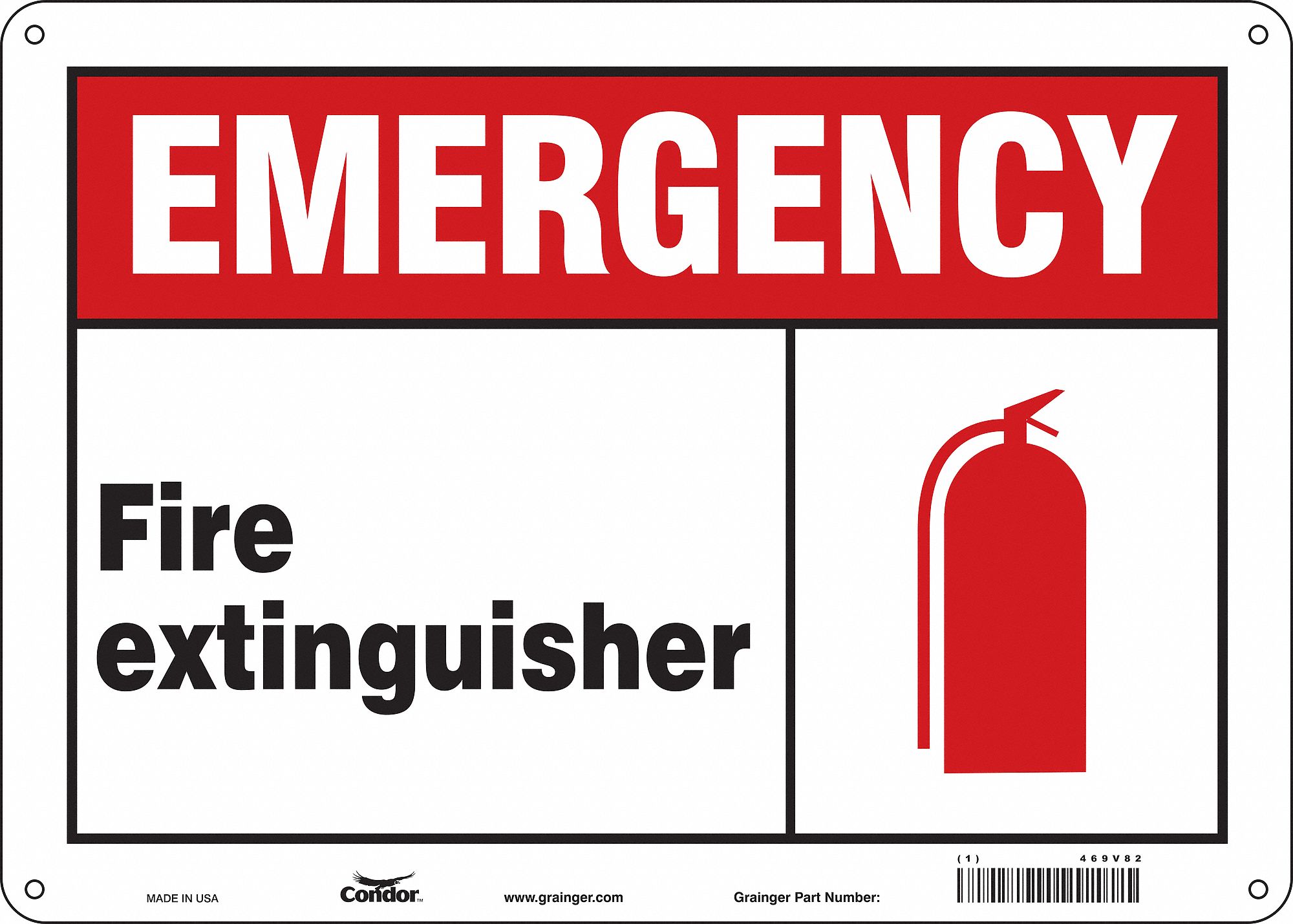Safety Sign: Polyethylene, Mounting Holes Sign Mounting, 10 in x 14 in Nominal Sign Size