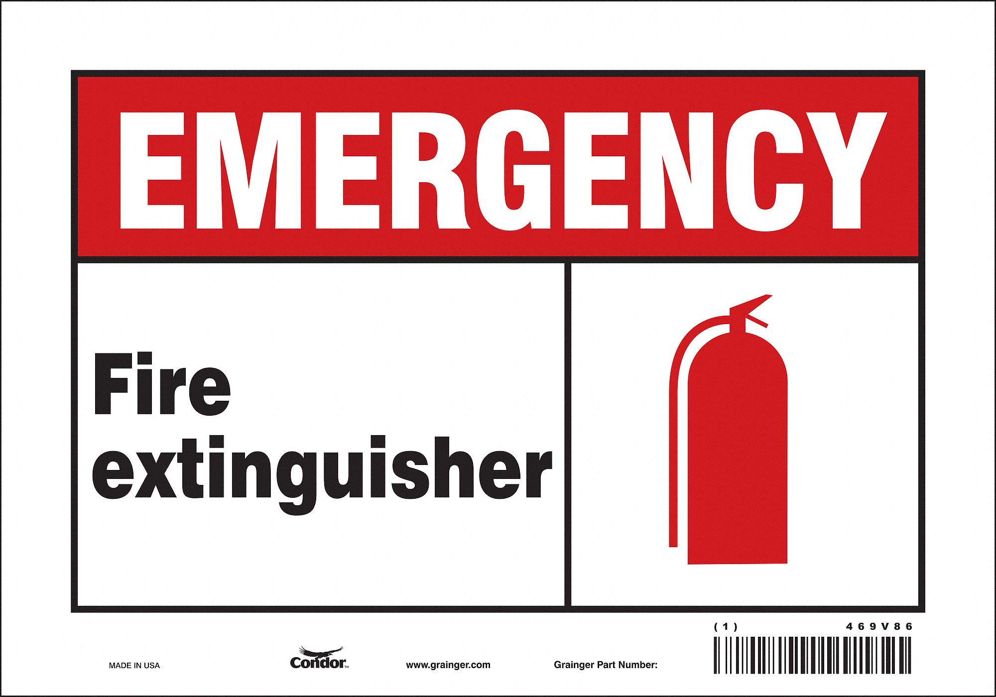 Safety Sign: Vinyl, Adhesive Sign Mounting, 7 in x 10 in Nominal Sign Size, Not Retroreflective