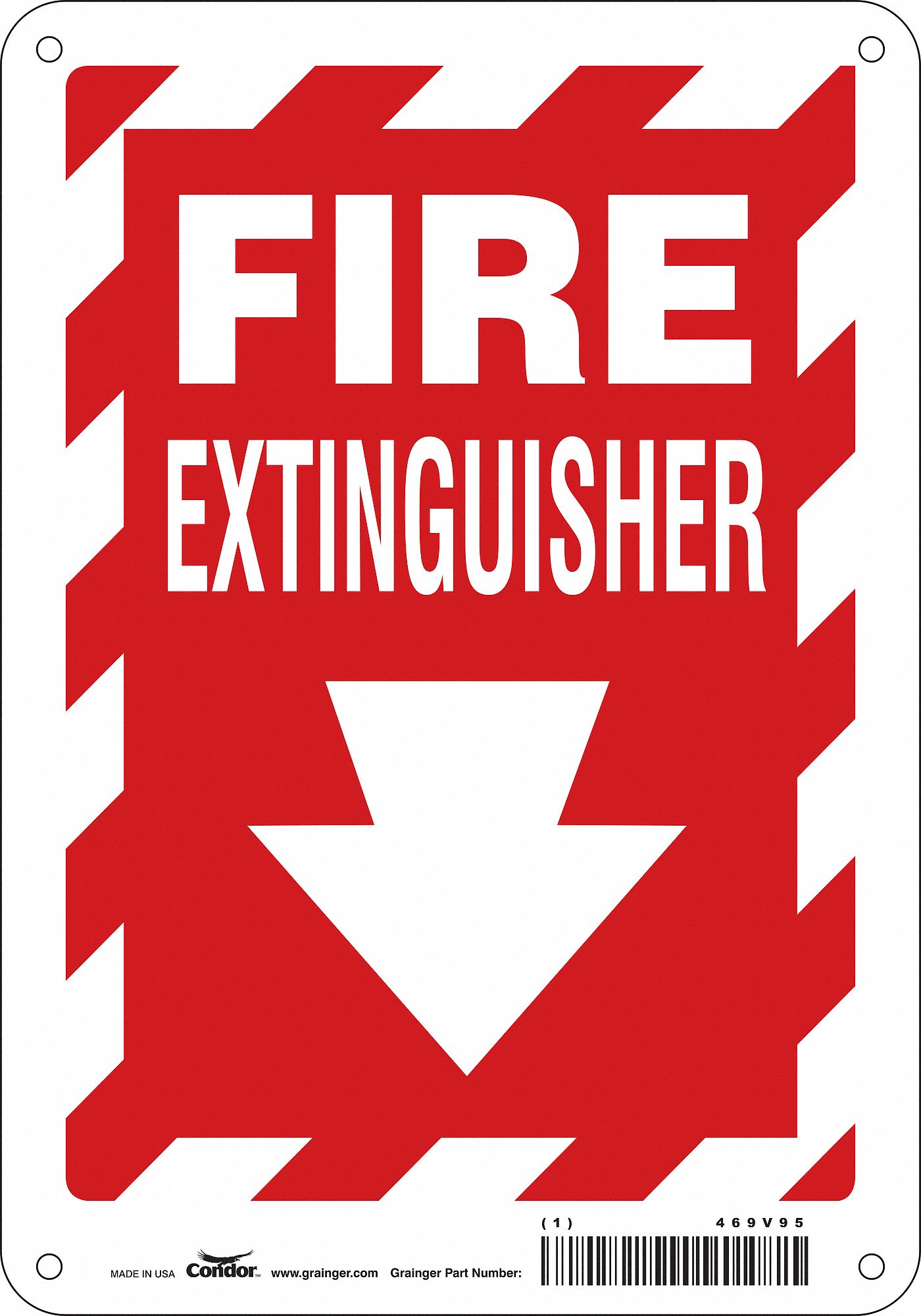 Safety Sign: Aluminum, Mounting Holes Sign Mounting, 10 in x 7 in Nominal Sign Size, 0.032 in Thick