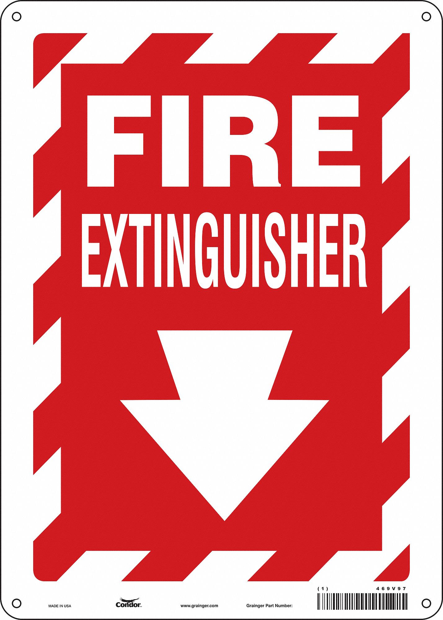 SAFETY SIGN,10" W,14" H,0.032" THICKNESS