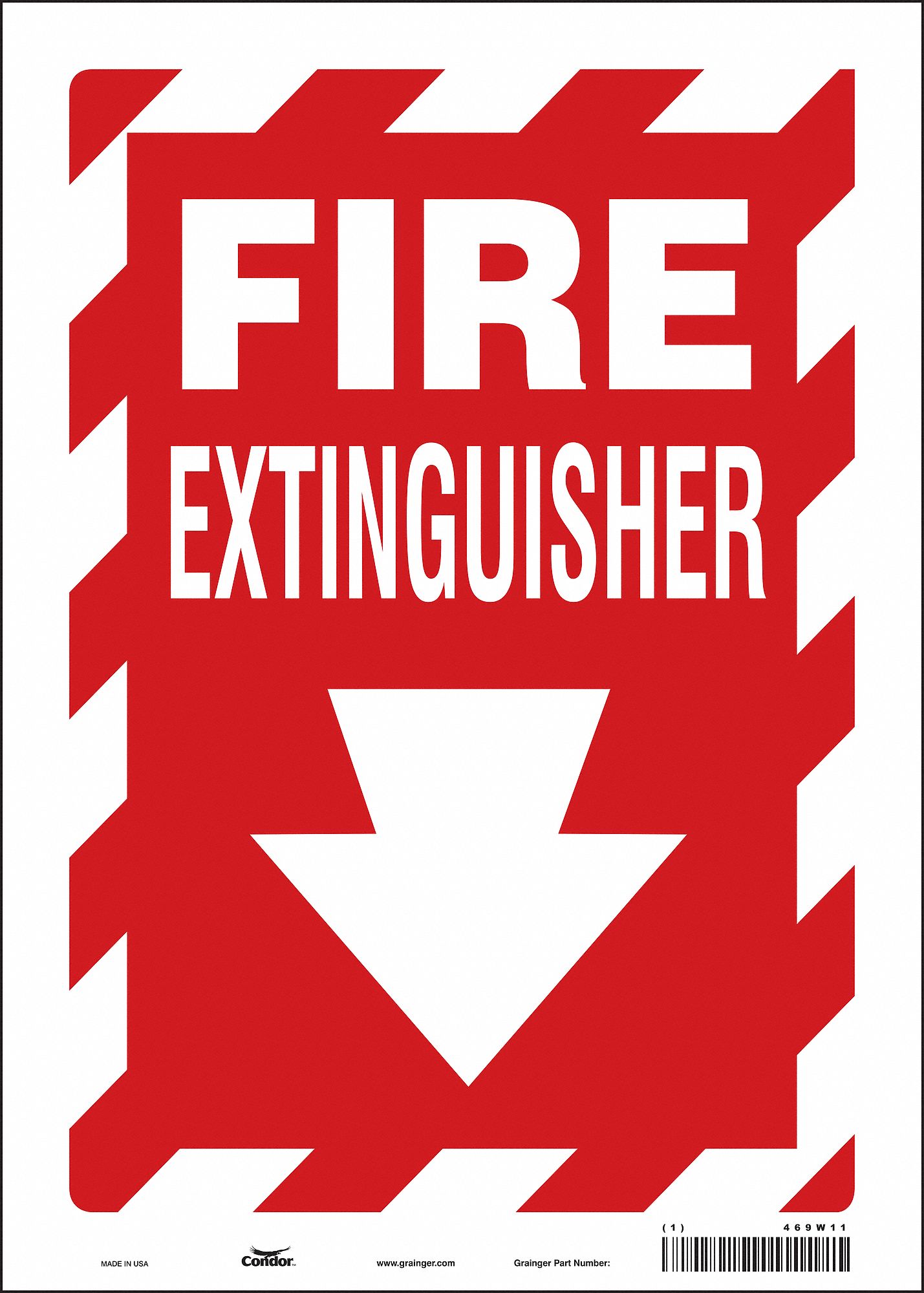 SAFETY SIGN,10" W,14" H,0.004" THICKNESS